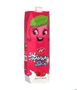 کاله دسر نوشیدنی توت فرنگی منشوری یک لیتر